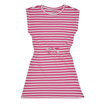 衣服 女孩 短裙 Only KONMAY S/S DRESS JRS 白色 / 紫红色