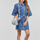 包 女士 斜挎包 Calvin Klein Jeans RE-LOCK CAMERA BAG W/FLAP PBL 蓝色 / 天蓝