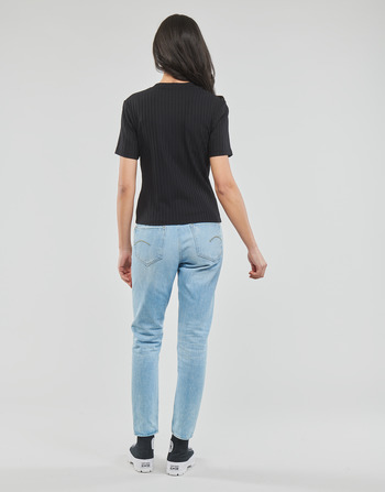 Calvin Klein Jeans RIB SHORT SLEEVE TEE 黑色