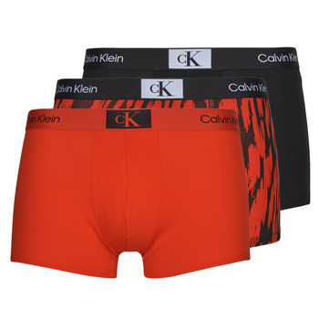 内衣 男士 拳击 Calvin Klein Jeans TRUNK 3PK X3 黑色 / 红色
