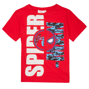 衣服 男孩 短袖体恤 TEAM HEROES KIDS T-SHIRT SPIDERMAN 红色