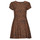 衣服 女士 短裙 Volcom DINO TEA DRESS 棕色