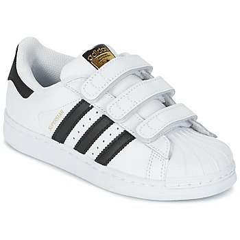 鞋子 儿童 球鞋基本款 Adidas Originals 阿迪达斯三叶草 SUPERSTAR FOUNDATIO 白色 / 黑色