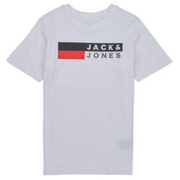 衣服 男孩 短袖体恤 Jack & Jones 杰克琼斯 JJECORP LOGO TEE 白色