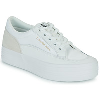鞋子 女士 球鞋基本款 Calvin Klein Jeans VULC FLATF LOW CUT MIX MATERIAL 白色