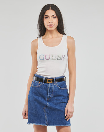 Guess COLORFUL LOGO TANK TOP 白色