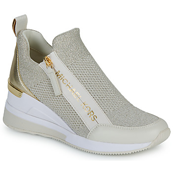 鞋子 女士 球鞋基本款 Michael by Michael Kors WILLIS WEDGE TRAINER 白色 / 金色