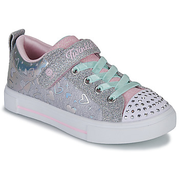 鞋子 女孩 球鞋基本款 Skechers 斯凯奇 TWINKLE SPARKS 银灰色