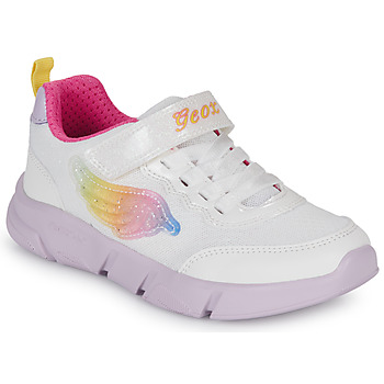 鞋子 女孩 球鞋基本款 Geox 健乐士 J ARIL GIRL D 白色 / 玫瑰色