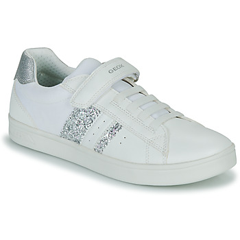 鞋子 女孩 球鞋基本款 Geox 健乐士 J DJROCK GIRL E 白色 / 银灰色