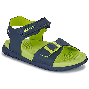 鞋子 男孩 运动凉鞋 Geox 健乐士 J SANDAL FOMMIEX BOY 海蓝色 / 绿色