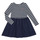 衣服 女孩 短裙 Polo Ralph Lauren LS CN DR-DRESSES-DAY DRESS 海蓝色 / 白色