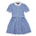 衣服 女孩 短裙 Polo Ralph Lauren MAGALIE DRS-DRESSES-DAY DRESS 蓝色 / 白色