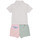 衣服 男孩 女士套装 Polo Ralph Lauren SSKCSRTSET-SETS-SHORT SET 白色 / 多彩