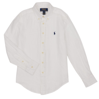 衣服 男孩 长袖衬衫 Polo Ralph Lauren CLBDPPC-SHIRTS-SPORT SHIRT 白色