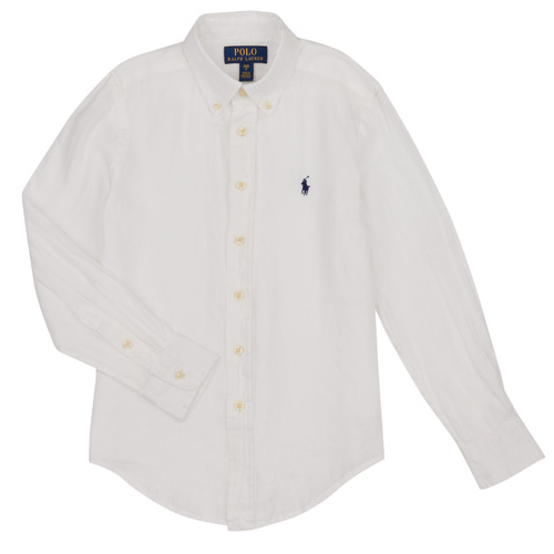 衣服 儿童 长袖衬衫 Polo Ralph Lauren CLBDPPC-SHIRTS-SPORT SHIRT 白色