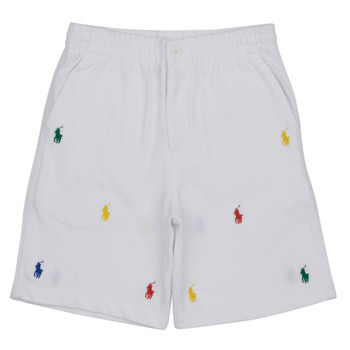 衣服 男孩 短裤&百慕大短裤 Polo Ralph Lauren PREPSTER SHT-SHORTS-ATHLETIC 白色
