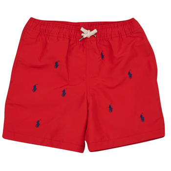 衣服 男孩 男士泳裤 Polo Ralph Lauren TRAVELER-SWIMWEAR-TRUNK 红色