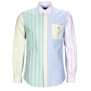 衣服 男士 长袖衬衫 Polo Ralph Lauren CHEMISE COUPE DROITE EN OXFORD 多彩 / Fancy / Stripe / Shirt