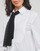 衣服 女士 衬衣/长袖衬衫 KARL LAGERFELD BIB SHIRT W/ MONOGRAM NECKTIE 白色