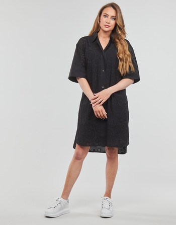 KARL LAGERFELD BRODERIE ANGLAISE SHIRTDRESS 黑色