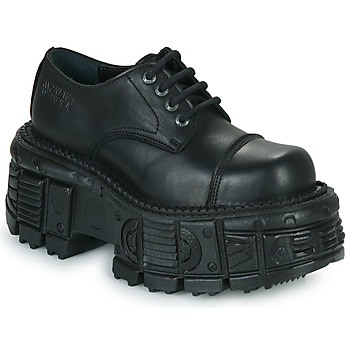 鞋子 系带短筒靴 New Rock M.TANKMILI003-S1 黑色