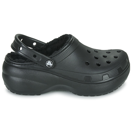 crocs 卡骆驰 Classic Platform Lined Clog W 黑色