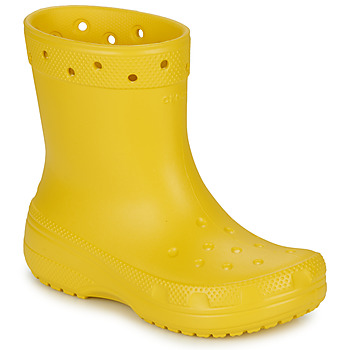 鞋子 女士 短筒靴 crocs 卡骆驰 Classic Rain Boot 黄色