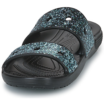 crocs 卡骆驰 Classic Crocs Glitter Sandal K 黑色