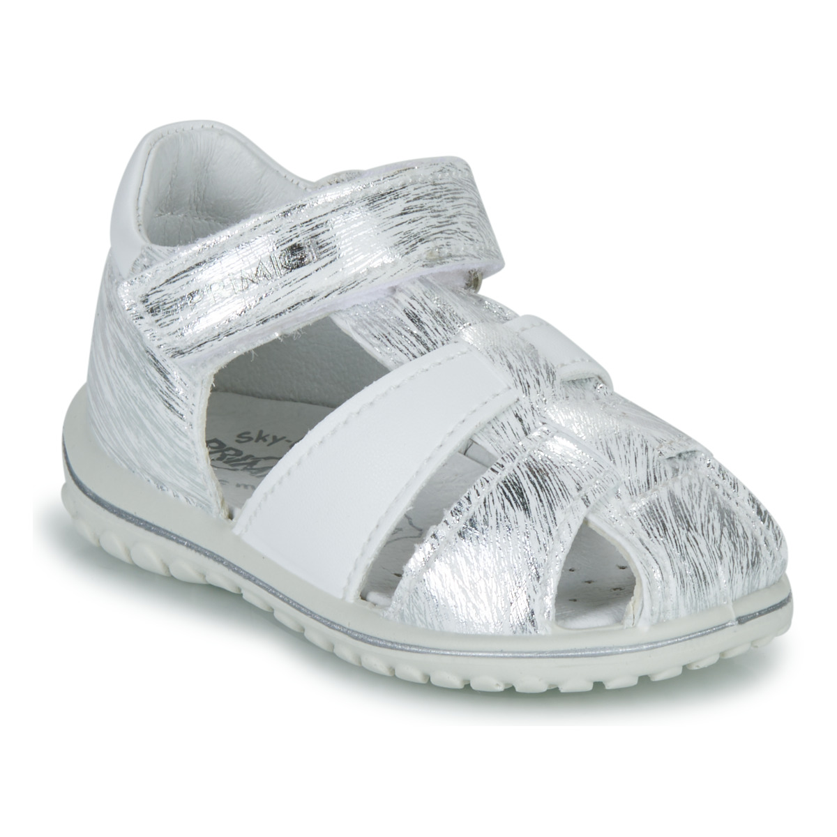 鞋子 女孩 凉鞋 Primigi BABY SWEET 白色 / 银灰色