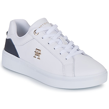 鞋子 女士 球鞋基本款 Tommy Hilfiger TH COURT SNEAKER 白色 / 黑色