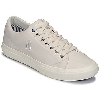 鞋子 男士 球鞋基本款 Tommy Hilfiger TH HI VULC STREET LOW VEG DYES 白色