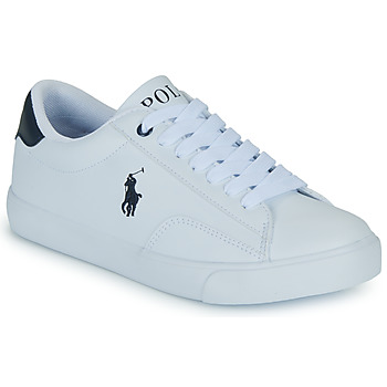 鞋子 儿童 球鞋基本款 Polo Ralph Lauren THERON V 白色 / 海蓝色