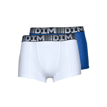 内衣 男士 拳击 DIM AIR COTON 3DFLEX PACK X2 蓝色 / 白色