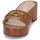 鞋子 女士 休闲凉拖/沙滩鞋 Lauren Ralph Lauren ROXANNE-SANDALS-FLAT SANDAL 棕色
