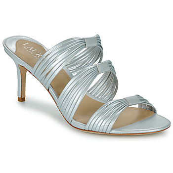 鞋子 女士 休闲凉拖/沙滩鞋 Lauren Ralph Lauren LORRAINE-SANDALS-HEEL SANDAL 银灰色