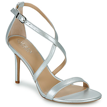 鞋子 女士 凉鞋 Lauren Ralph Lauren GABRIELE-SANDALS-HEEL SANDAL 银色