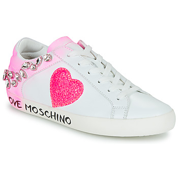 鞋子 女士 球鞋基本款 Love Moschino FREE LOVE 玫瑰色