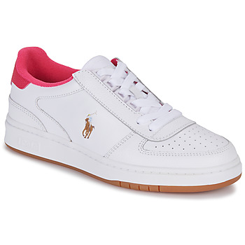 鞋子 女士 球鞋基本款 Polo Ralph Lauren POLO CRT PP-SNEAKERS-LOW TOP LACE 白色 / 玫瑰色