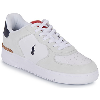 鞋子 球鞋基本款 Polo Ralph Lauren MASTERS CRT-SNEAKERS-LOW TOP LACE 白色 / 红色 / 海蓝色