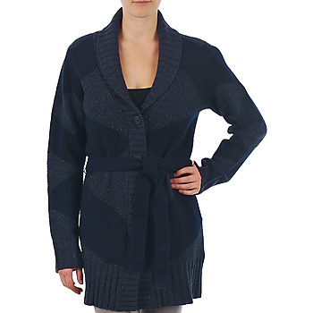 衣服 女士 羊毛开衫 Gant N.Y. DIAMOND SHAWL COLLAR CARDIGAN 海蓝色