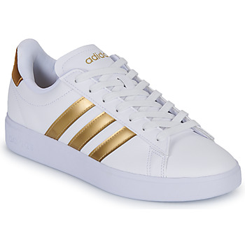 鞋子 女士 球鞋基本款 Adidas Sportswear GRAND COURT 2.0 白色 / 金色