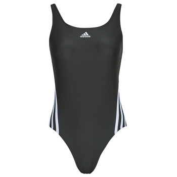 衣服 女士 单件泳装 adidas Performance 阿迪达斯运动训练 3S SWIMSUIT 黑色