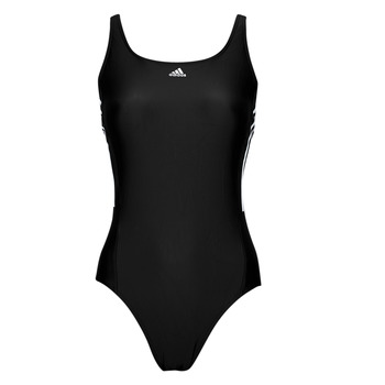 衣服 女士 单件泳装 adidas Performance 阿迪达斯运动训练 3S MID SUIT 黑色