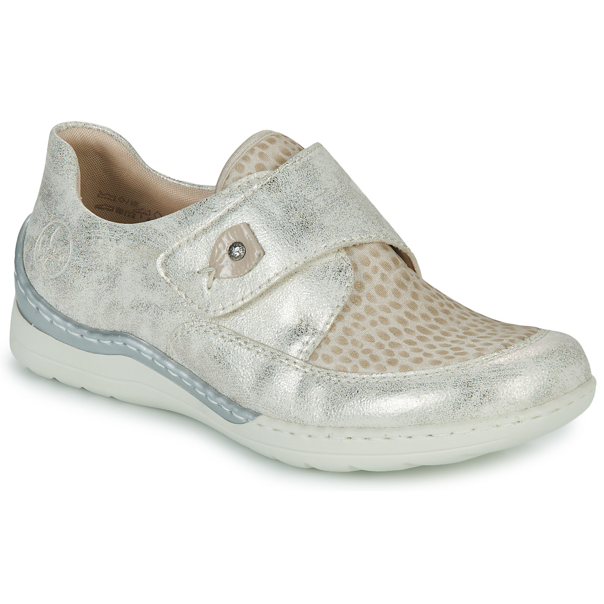 鞋子 女士 球鞋基本款 Rieker 瑞克尔 48951-90 灰色