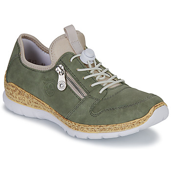 鞋子 女士 球鞋基本款 Rieker 瑞克尔 N42G0-52 绿色 / 白色