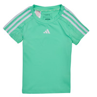 衣服 女孩 短袖体恤 adidas Performance 阿迪达斯运动训练 TR-ES 3S T 绿色