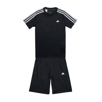 衣服 儿童 厚套装 Adidas Sportswear TR-ES 3S TSET 黑色
