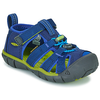 鞋子 男孩 凉鞋 Keen SEACAMP II CNX 蓝色 / 绿色
