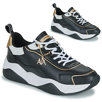 鞋子 女士 球鞋基本款 EMPORIO ARMANI EAX XV580-XDX104 黑色 / 白色 / 金色